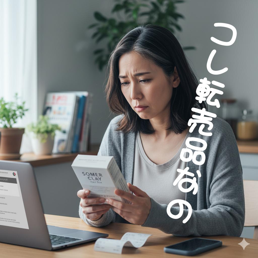 転売品のソメルクレイと分かってビックリ